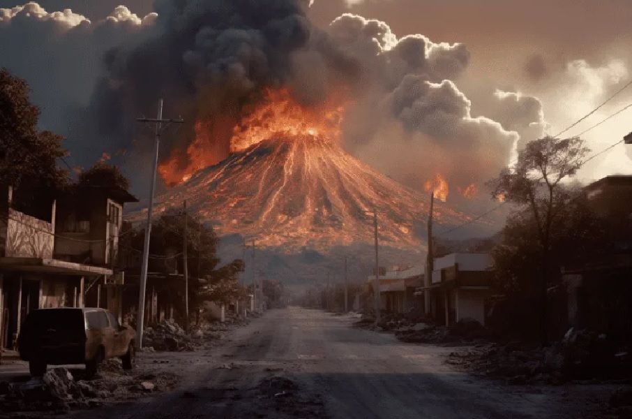 Erupción del Volcán Popocatépetl